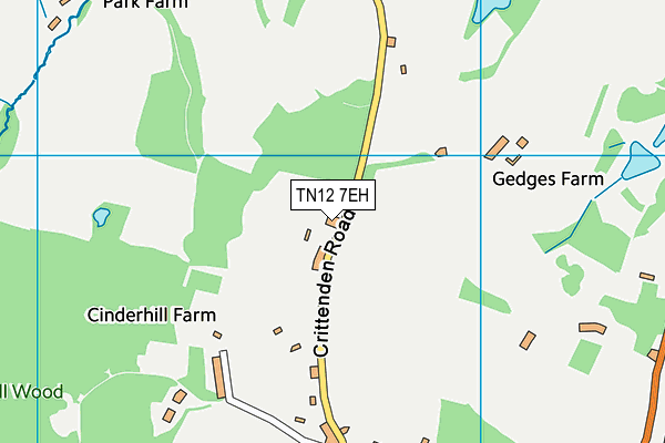 TN12 7EH map - OS VectorMap District (Ordnance Survey)