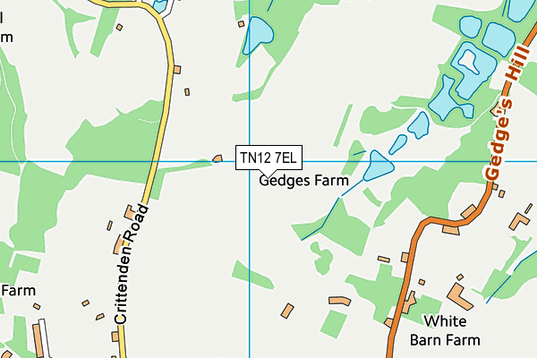 TN12 7EL map - OS VectorMap District (Ordnance Survey)