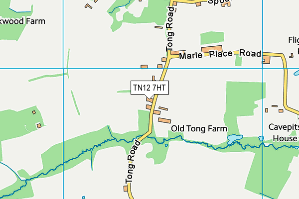 TN12 7HT map - OS VectorMap District (Ordnance Survey)