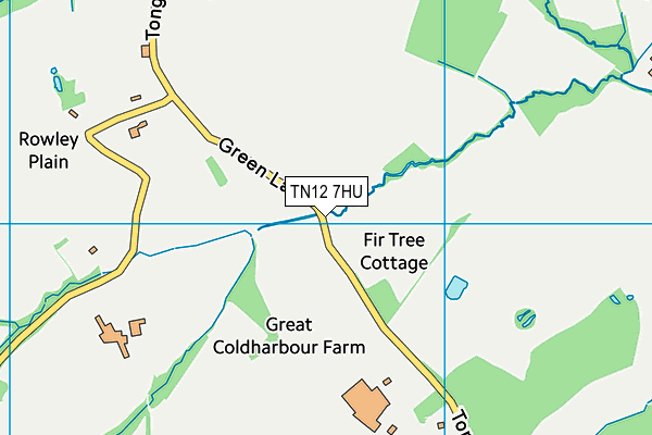 TN12 7HU map - OS VectorMap District (Ordnance Survey)