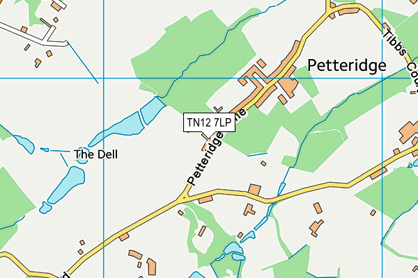 TN12 7LP map - OS VectorMap District (Ordnance Survey)