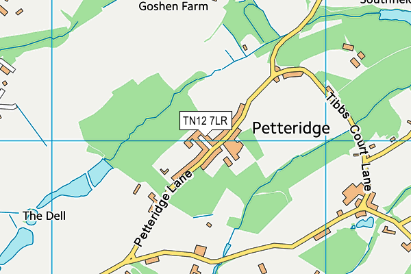 TN12 7LR map - OS VectorMap District (Ordnance Survey)