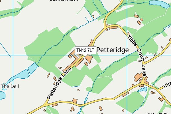 TN12 7LT map - OS VectorMap District (Ordnance Survey)