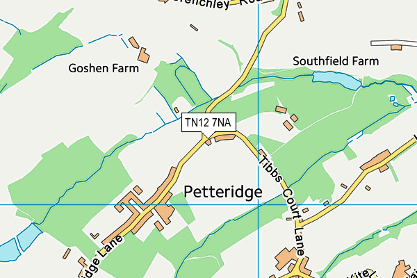 TN12 7NA map - OS VectorMap District (Ordnance Survey)