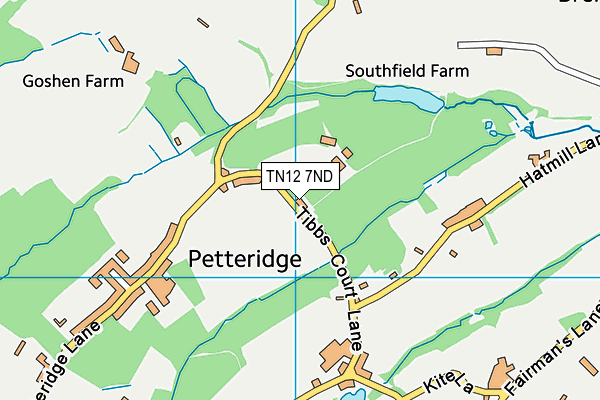 TN12 7ND map - OS VectorMap District (Ordnance Survey)