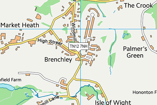 TN12 7NH map - OS VectorMap District (Ordnance Survey)