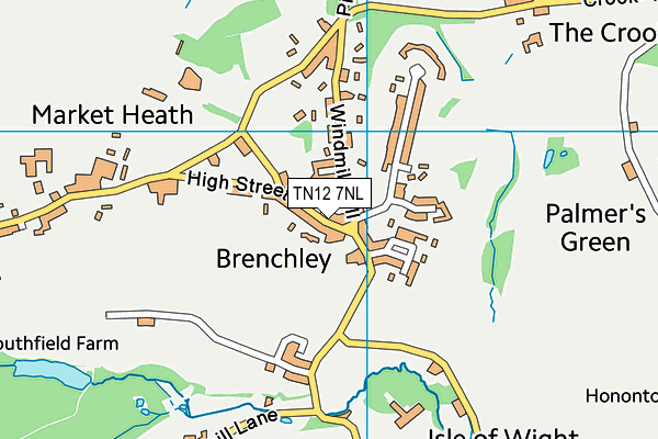 TN12 7NL map - OS VectorMap District (Ordnance Survey)