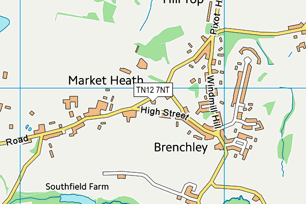 TN12 7NT map - OS VectorMap District (Ordnance Survey)