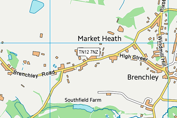 TN12 7NZ map - OS VectorMap District (Ordnance Survey)