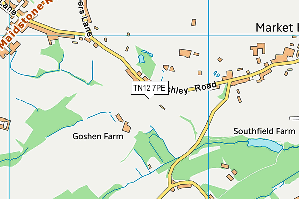 TN12 7PE map - OS VectorMap District (Ordnance Survey)