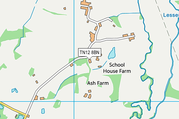 TN12 8BN map - OS VectorMap District (Ordnance Survey)
