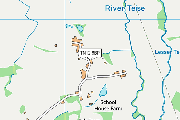 TN12 8BP map - OS VectorMap District (Ordnance Survey)