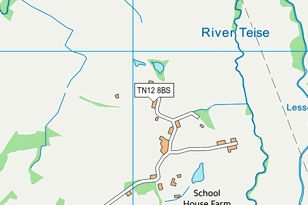 TN12 8BS map - OS VectorMap District (Ordnance Survey)