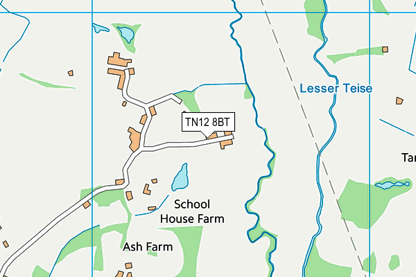 TN12 8BT map - OS VectorMap District (Ordnance Survey)