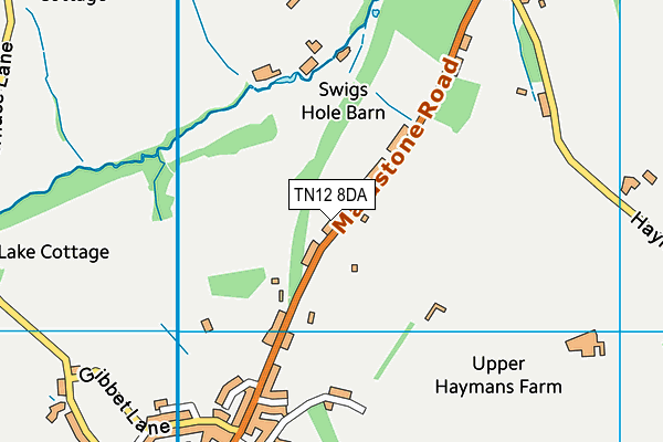 Horsmonden Tennis Club map (TN12 8DA) - OS VectorMap District (Ordnance Survey)