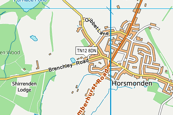 TN12 8DN map - OS VectorMap District (Ordnance Survey)