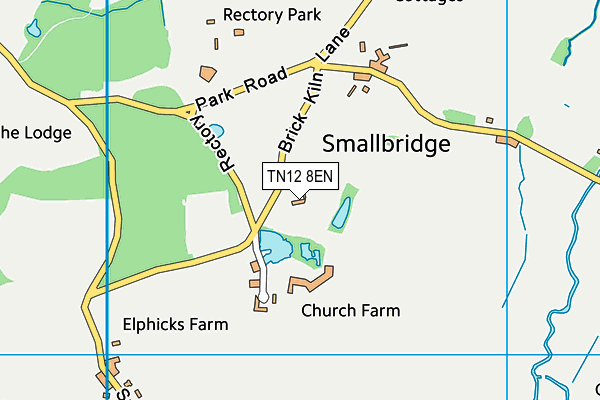 TN12 8EN map - OS VectorMap District (Ordnance Survey)