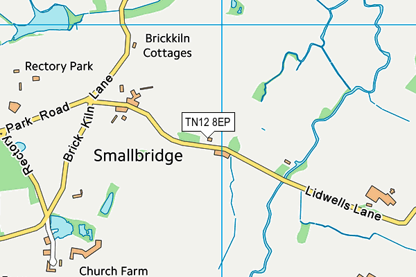 TN12 8EP map - OS VectorMap District (Ordnance Survey)