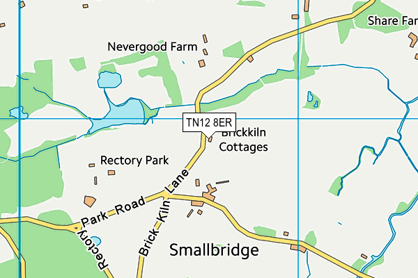TN12 8ER map - OS VectorMap District (Ordnance Survey)
