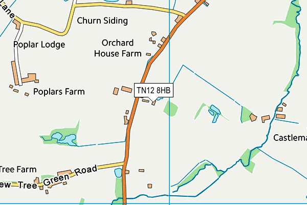 TN12 8HB map - OS VectorMap District (Ordnance Survey)