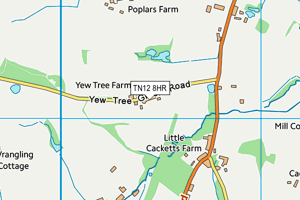 TN12 8HR map - OS VectorMap District (Ordnance Survey)