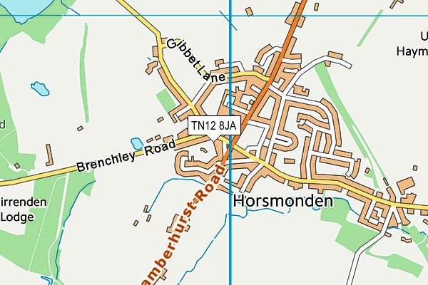 TN12 8JA map - OS VectorMap District (Ordnance Survey)