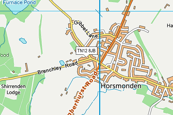 TN12 8JB map - OS VectorMap District (Ordnance Survey)