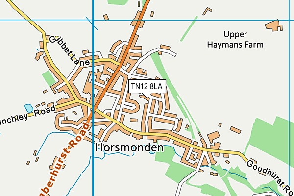 TN12 8LA map - OS VectorMap District (Ordnance Survey)