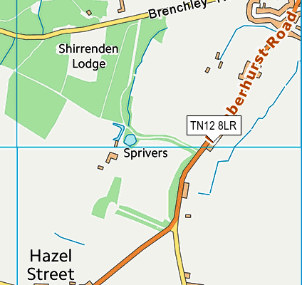TN12 8LR map - OS VectorMap District (Ordnance Survey)
