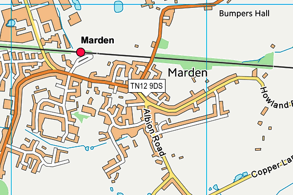 TN12 9DS map - OS VectorMap District (Ordnance Survey)