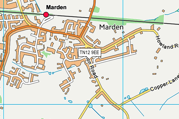 TN12 9EE map - OS VectorMap District (Ordnance Survey)