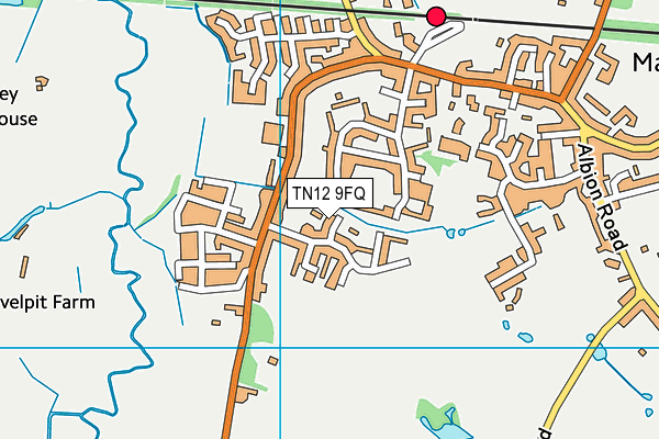 TN12 9FQ map - OS VectorMap District (Ordnance Survey)