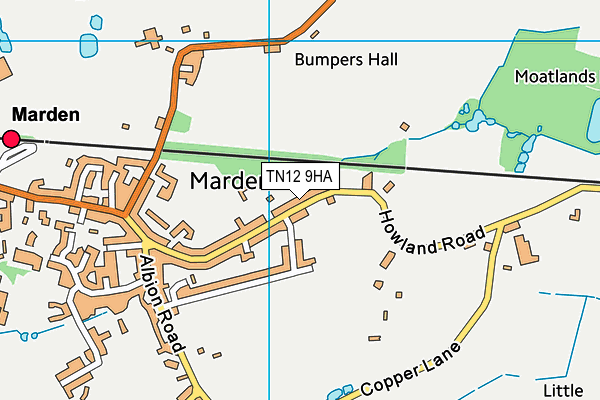 Map of WARRINGTON & SONS LIMITED at district scale