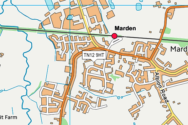 TN12 9HT map - OS VectorMap District (Ordnance Survey)