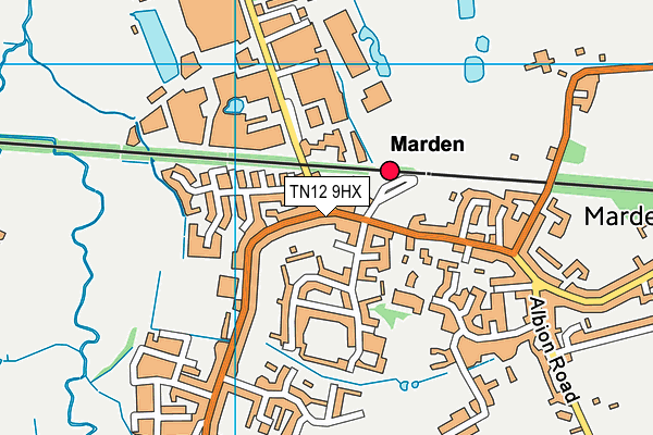 TN12 9HX map - OS VectorMap District (Ordnance Survey)
