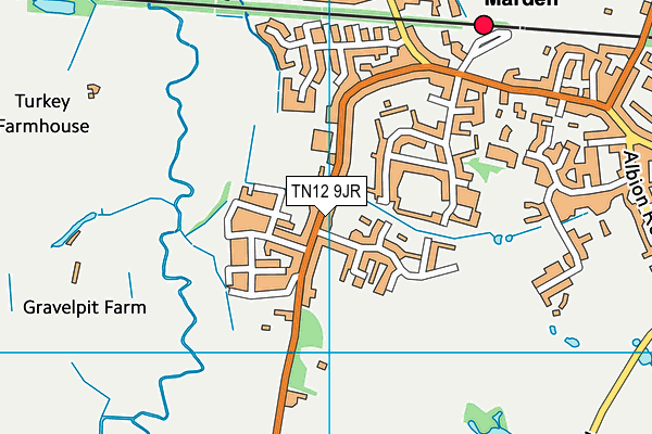 TN12 9JR map - OS VectorMap District (Ordnance Survey)