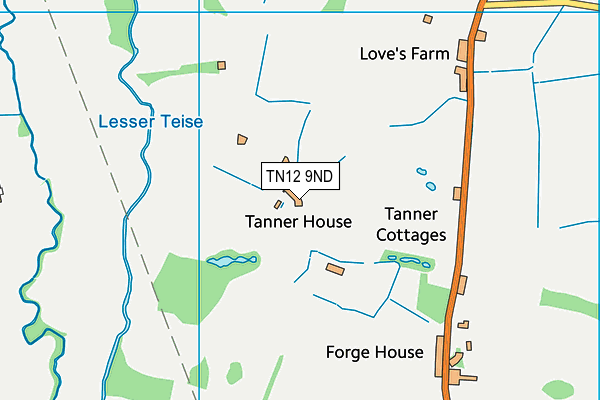 TN12 9ND map - OS VectorMap District (Ordnance Survey)