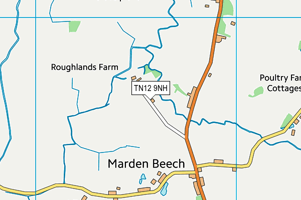 TN12 9NH map - OS VectorMap District (Ordnance Survey)