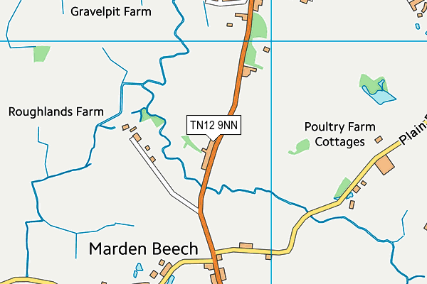 TN12 9NN map - OS VectorMap District (Ordnance Survey)