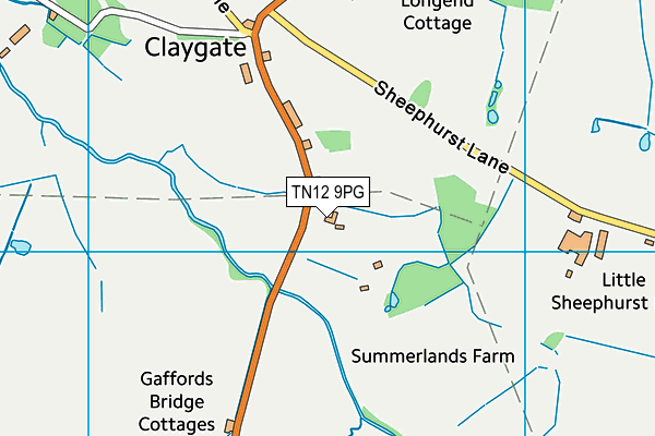 TN12 9PG map - OS VectorMap District (Ordnance Survey)