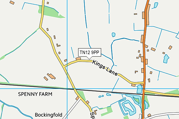 TN12 9PP map - OS VectorMap District (Ordnance Survey)