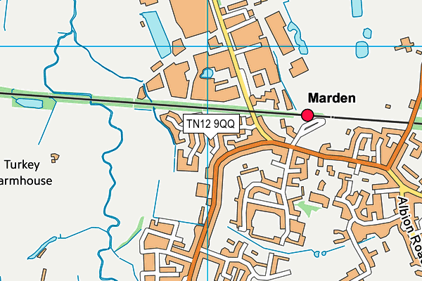 TN12 9QQ map - OS VectorMap District (Ordnance Survey)