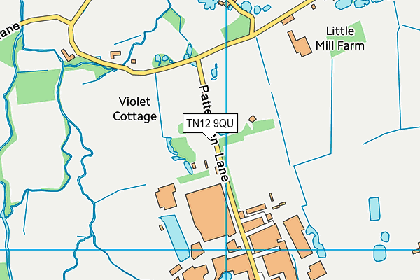 TN12 9QU map - OS VectorMap District (Ordnance Survey)