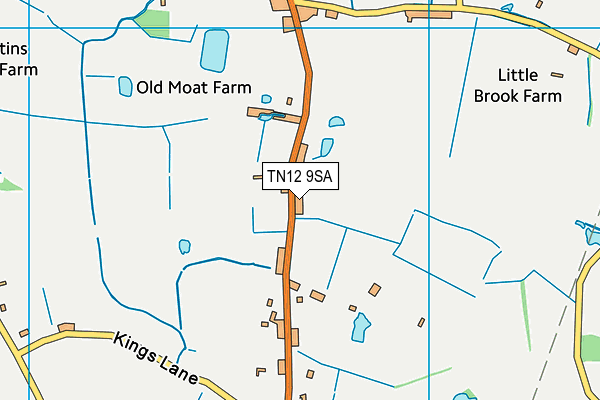 TN12 9SA map - OS VectorMap District (Ordnance Survey)