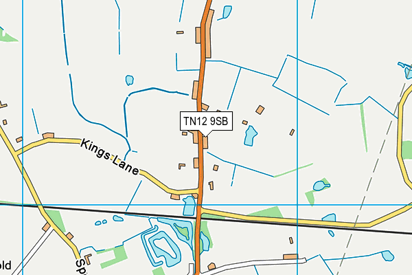 TN12 9SB map - OS VectorMap District (Ordnance Survey)