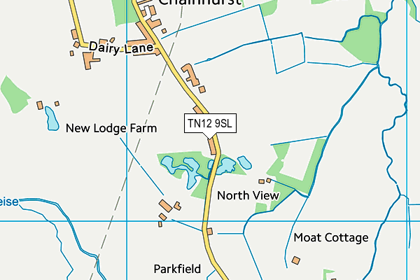 TN12 9SL map - OS VectorMap District (Ordnance Survey)