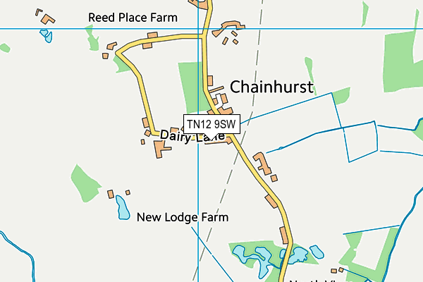 TN12 9SW map - OS VectorMap District (Ordnance Survey)