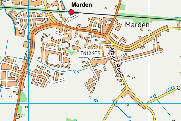 TN12 9TR map - OS VectorMap District (Ordnance Survey)