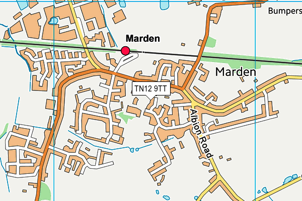 TN12 9TT map - OS VectorMap District (Ordnance Survey)