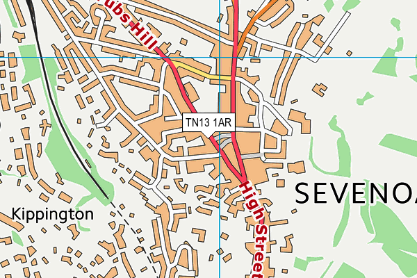 TN13 1AR map - OS VectorMap District (Ordnance Survey)